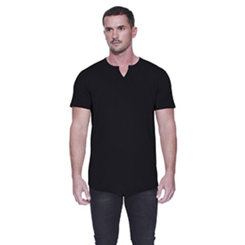Men's Cotton/Modal Slit V-Neck Thumbnail