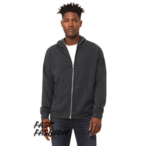 FWD Fashion Unisex Full-Zip Fleece with Zippered Hood Thumbnail