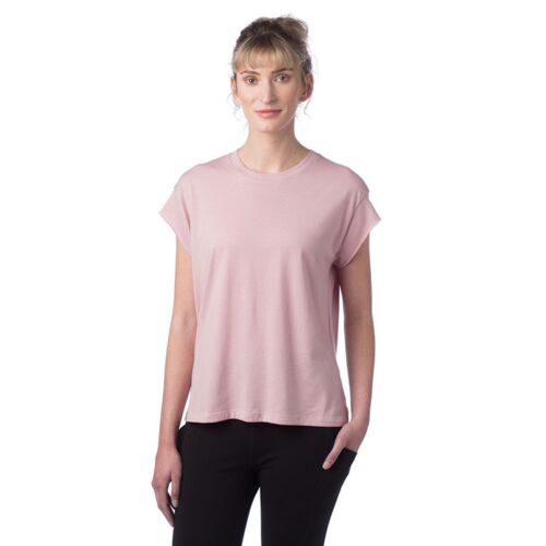 Ladies' Modal Tri-Blend Raw Edge Muscle T-Shirt Thumbnail