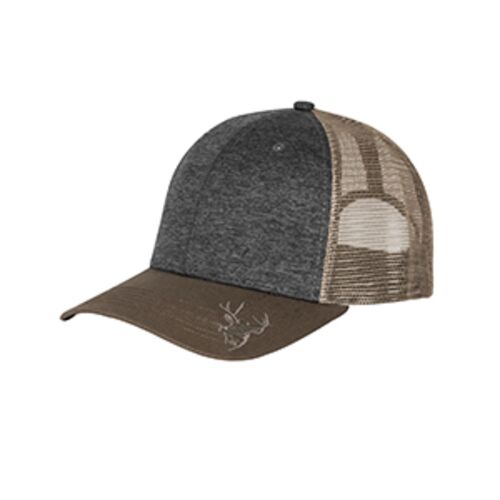 Structured Mid Profile Heather Trucker Hat Thumbnail