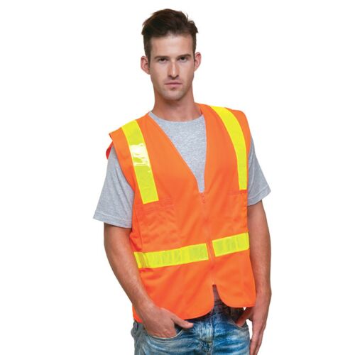 Unisex USA Made  22Surv-Y Class 2 ANSI High Vis Surveyor Safety Vest Thumbnail