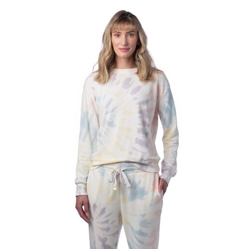 Ladies' Washed Terry Throwback Pullover Sweatshirt Thumbnail