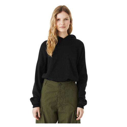 Ladies' Sponge Fleece Cinched Bottom Hooded Sweatshirt Thumbnail