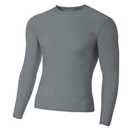 Adult Polyester Spandex Long Sleeve Compression T-Shirt Thumbnail