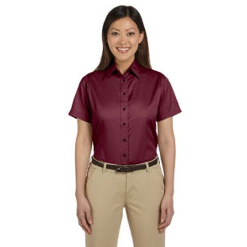 Ladies' Easy Blend™ Short-Sleeve Twill Shirt with Stain-Release Thumbnail