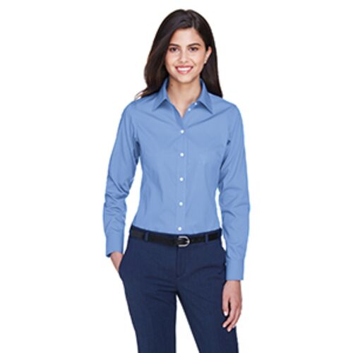 Ladies' Crown Collection® Solid Oxford Woven Shirt Thumbnail