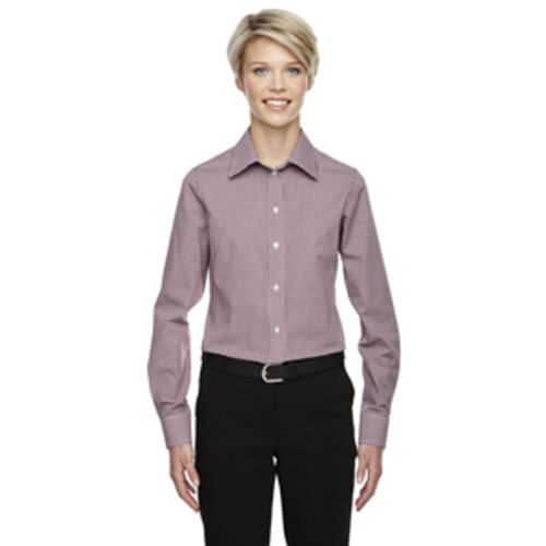 Ladies' Ladies' Crown Collection® Gingham Check Woven Shirt Thumbnail
