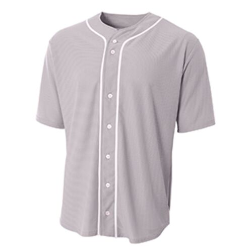 Youth Short Sleeve Full Button Baseball Jersey Thumbnail
