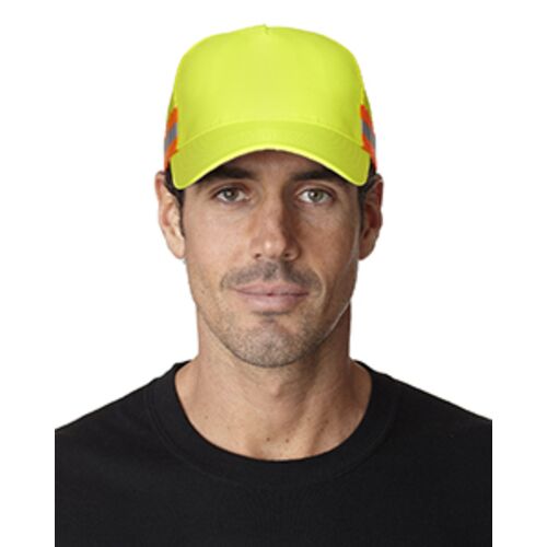 Trucker Reflector High-Visibility Constructed Cap Thumbnail
