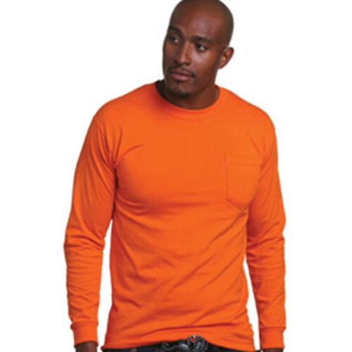 Adult USA Made Long-Sleeve T-Shirt with Pocket Thumbnail
