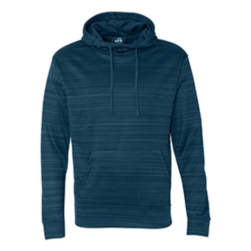 Adult Odyssey Striped Poly Fleece Pullover Hood Thumbnail