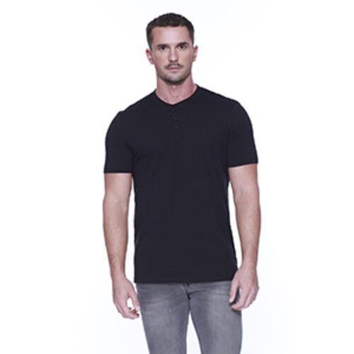 Men's CVC Henley T-Shirt Thumbnail