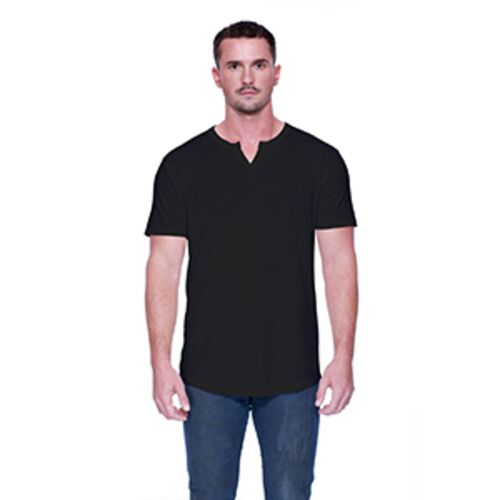 Men's CVC  Slit V-Neck T-Shirt Thumbnail