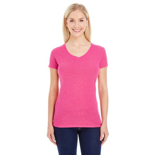 Ladies' Glitter V-Neck T-Shirt Thumbnail