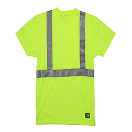 Men's Tall Hi-Vis Class 2 Performance Short Sleeve T-Shirt Thumbnail