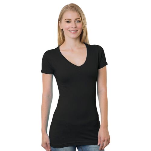 Ladies' USA Made V-Neck T-Shirt Thumbnail