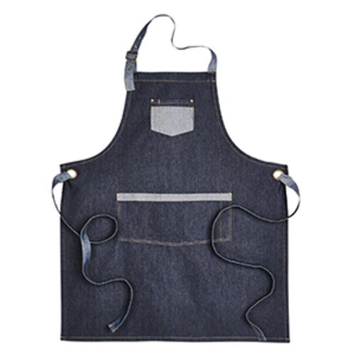 Unisex Domain Contrast Denim Bib Apron Thumbnail