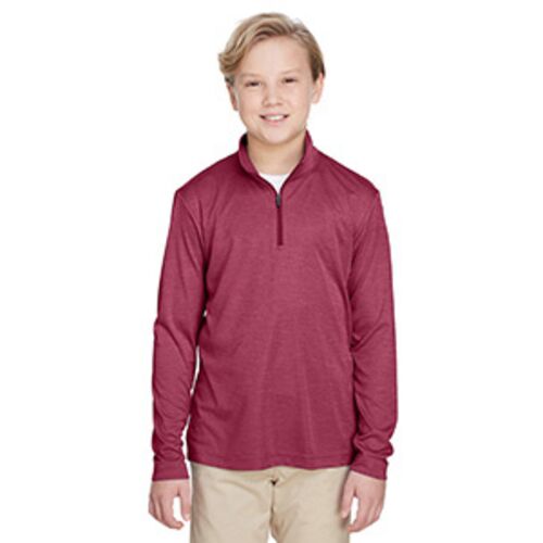 Youth Zone Sonic Heather Performance Quarter-Zip Thumbnail