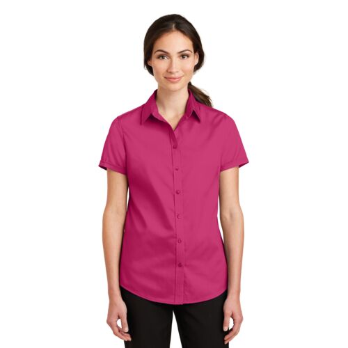Ladies Short Sleeve SuperPro Twill Shirt Thumbnail