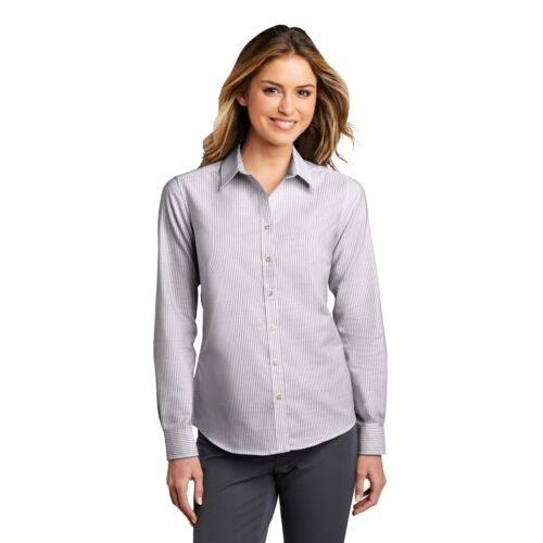 Ladies SuperPro Oxford Stripe Shirt Thumbnail