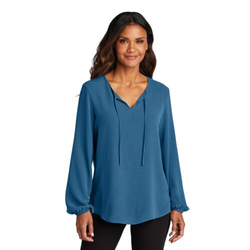 Ladies Textured Crepe Blouse Thumbnail